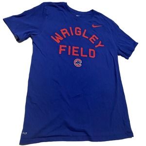 Nike Wrigley Field Mens T-Shirt Blue Size Large